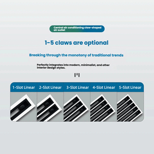 <span class=keywords><strong>Grille</strong></span> de <span class=keywords><strong>ventilation</strong></span> HVAC linéaire réglable en <span class=keywords><strong>aluminium</strong></span>, style industriel moderne, personnalisable, directement de l'usine - Product Image 2