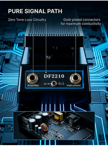 Pedale Multieffetto Hotone Tuner Press Practice Bass, Sistema Audio Attivo, Pedali per Chitarra in Metallo, Effetti Daphon Wah Wah - Product Image 5