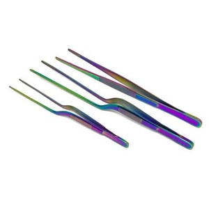 Ensemble de pincettes de Chef en acier inoxydable, outil de cuisine, pince à épiler, pour produits en promotion, 1 pièce - Product Image 1