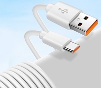 Câble d'extension USB vers Type C extra long en TPE blanc pour téléphone portable, caméra, charge rapide, transfert de données