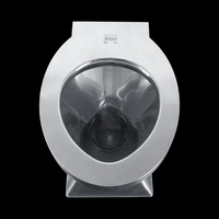 Kuge Stainless Steel Camping Toilet Portable Rv Toilet for Bus and Train