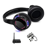 Casque sans fil silencieux RF988 avec port de type C, équipement de disco silencieux pour les événements et les fêtes de disco silencieux, kits à 3 canaux