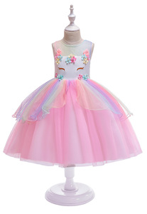 D0085, diseños normales <span class=keywords><strong>de</strong></span> vestidos <span class=keywords><strong>de</strong></span> Frock, ropa colorida y hermosa para niños, vestidos <span class=keywords><strong>de</strong></span> <span class=keywords><strong>fiesta</strong></span> <span class=keywords><strong>de</strong></span> cumpleaños <span class=keywords><strong>de</strong></span> <span class=keywords><strong>unicornio</strong></span> para niñas - Product Image 5
