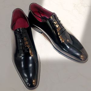 Chaussures Oxford de ville pour hommes, de luxe, de créateur britannique, à bout carré, imperméables, décontractées et formelles, en cuir véritable - Product Image 5