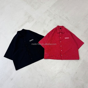 Summer Casual Wear <b>Short</b> <b>Sleeve</b> <b>Button</b> <b>up</b> Shirt Men 100% Polyester Plaid Pattern Design Lightweight Men <b>Button</b> <b>up</b> Shirt Custom - Product Image 1