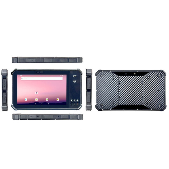 Industrial 8-Inch Rugged Android 15 Tablet IP68 4G MTK Octa Core NFC Fingerprint Iris Barcode Scanner Removable 10000mAh Battery