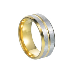 Mode Günstiger Preis Nicht verblassen der Edelstahl Matt gebürstete Ringe Titan Stahlring für Männer - Product Image 6