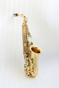 Haute Performance #   <span class=keywords><strong>Saxophone</strong></span> alto en Mi bémol avec repose-pouce réglable pour droitier, ressorts bleus, corps en laiton OEM, laqué or - Product Image 3