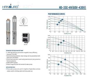 Pmope Immerge Pompasolare 110Vsubmersiblepumps Pumptowell Highheadsolarwaterpump 120Mheadwaterpump Pompe à eau solaire - Product Image 2