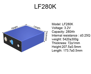 Lfp 3.2V 280ah LiFePO4 pin di động calb Thương hiệu Mới lớp A + EV pin di động 10000 lần chu kỳ cuộc sống tế bào năng lượng mặt trời lưu trữ năng lượng - Product Image 5