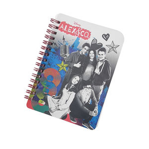 Factory Directly Metal Spiral Binding PP Paper Colorful Design <b>Line</b> <b>A5</b> Office Business Planner <b>Notebook</b> Elastic Band Custom Logo - Product Image 3