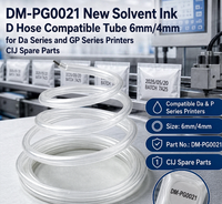 DM-PG0021 Nouveau tube compatible pour encre solvant D Hose 6mm/4mm pour imprimantes CIJ séries D a et GP, pièces de rechange