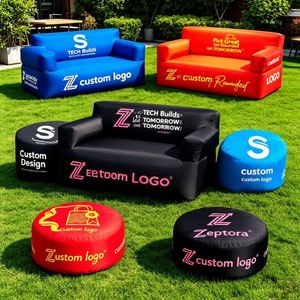Customized <b>Inflatable</b> Branding Seat Air Couch for Outdoor Advertising Promotion Exhibition Trade Show Booth Seating with Bag - Product Image 1