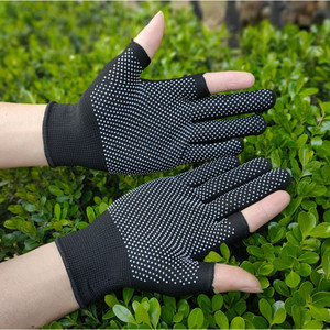 Ztc031ถุงมือไนลอนสีดำกันแดดสำหรับปั่นจักรยานฟิตเนสใช้ได้ทั้งชายและหญิง - Product Image 3