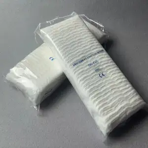 Laine de coton absorbante médicale naturelle en zigzag avec ligne de coupure 100g