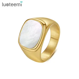 SP-LAM 2021 bijoux à la mode, accessoires de bague femme belle de fille, grosse bague en métal doré