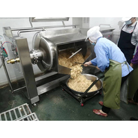 Machine de cuisson horizontale à vapeur pour la production de confiture, purée de fruits et sauces, en acier inoxydable de qualité alimentaire