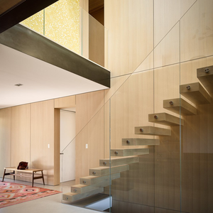 DAIYA — faisceau d'escalier flottants, avec hauteur de fermeture et balustrade de verre - Product Image 5