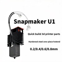 Aksesoris Hot End Printer 3D Snapmaker U1 Quick Maker Nozzle Baja Keras Terintegrasi