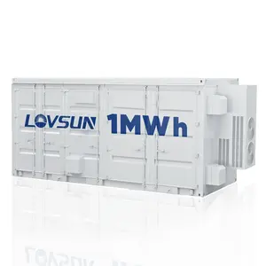 Customizable 500kW PCS 1MWh 2MWh Lifepo4 Battery 51.2V 280Ah 0.5C 1C 51.2V 100Ah Energy Storage System 20ft 40ft Container BESS