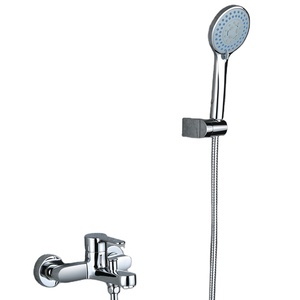 <strong>Wall</strong> <strong>Mount</strong> Brass Bath &amp; <strong>Shower</strong> Faucets <strong>mixer</strong> &amp; <strong>taps</strong> with Spout and Diverter - Product Image 1