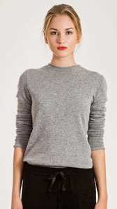 Suéter de Cachemira Pura para Mujer, Diseño Minimalista, Cuello Redondo, Corte Ajustado, Manga Larga, Textura Súper Suave, 2026 - Product Image 2