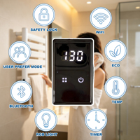 Thermostat compatible Tuya Smart Life pour sèche-serviettes chauffant avec commande vocale et contrôle de la température