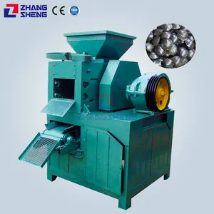 Professional pressing pressure ball machine rice husk coal briquette roller press charcoal briquetting machine