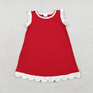 Vestidos sin mangas hasta la rodilla para niñas pequeñas, ropa de algodón - Product Image 5