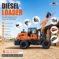 Verpackungsanpassung Diesel-Radlader LAWNIO 42kW Dieselmotor und Schneller Arbeitszyklus Sand- und Kieslader für Baustellen