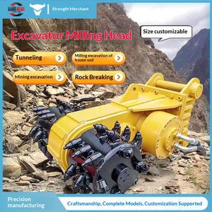 Machine de nivellement, de concassage et de fraisage pour excavations de tunnels, excavatrice de fraisage pour le concassage de pavés, tête de fraisage pour le concassage de roches - Product Image 1