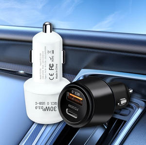 ที่ชาร์จในรถยนต์แบบพกพา 30W USB ชาร์จเร็วพิเศษ PD30W+QC3.0 ป้องกันกระแสเกิน อะแดปเตอร์ชาร์จในรถยนต์สำหรับ iPhone Samsung - Product Image 3