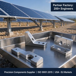 Composants CNC pour Traqueur <span class=keywords><strong>Solaire</strong></span> Personnalisé, Fournisseur OEM JRD Precision, Usinage CNC 5 Axes ISO 9001, Précision +/-0.005mm, 6061 7075 - Product Image 3