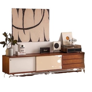 Nordic Solid Wood TV Stand Modern Minimalist Living Room Storage <b>Cabinet</b> <b>Small</b> Apartment Design - Product Image 5