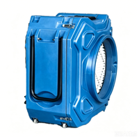 Penyedot Debu Komersial Electric 800CFM HEPA dengan Filtrasi 3 Tahap, Efisiensi 99,95%, Gagang Lipat, Roda 360° untuk Kerusakan Akibat Air