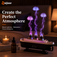 Diffuseur créatif modèle Titanic 250 ml, humidificateur ultrasonique à effet de brume méduse, éclairage LED contrôlé par application, Type-C, usage domestique