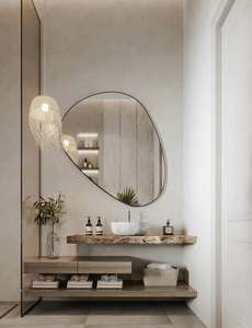 Meuble-lavabo de salle de bain en bois de style moderne et luxueux, design personnalisé, avec miroir intelligent - Product Image 5
