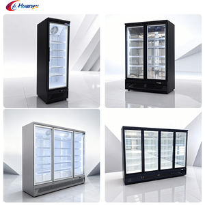 Congelador <span class=keywords><strong>Vertical</strong></span> Comercial con Puerta de Vidrio para Exhibición de Helados, Equipo de Refrigeración Multiusos para Supermercados - Product Image 4