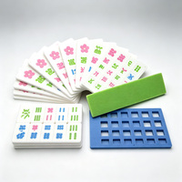 Blocs de Mahjong portables en EVA de haute qualité, silencieux, avec surface imperméable facile à nettoyer, pour la maison, les voyages, les jeux décontractés, logo personnalisé