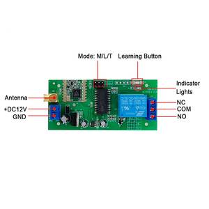 5km 1 kênh Lora điều khiển từ xa 433Mhz không dây Receiver <span class=keywords><strong>9V</strong></span> ON OFF thiết bị chuyển mạch tiếp cho đất nông nghiệp thủy lợi - Product Image 4