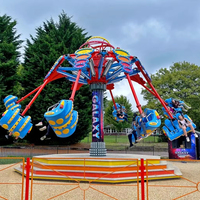 Manège de parc d'attractions extérieur : Tour de balançoire rotative, chaise volante, équipement d'attraction pour aire de jeux de type familial
