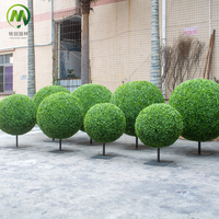 Plante artificielle sur mesure résistante aux UV, arbre topiaire en buis artificiel longue durée, boule de gazon pour jardin
