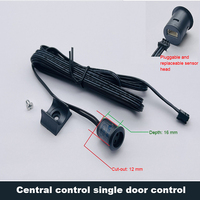 Interrupteur à capteur de porte double centralisé, contrôle tactile sans contact IR, détection de mouvement pour les lumières LED de la cuisine, armoire, 12-24V