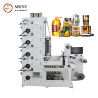 Machine d'impression flexographique entièrement automatique pour films plastiques BOPP, PVC, PP multicolores et étiquettes autocollantes
