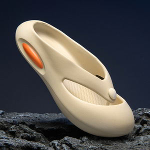 Sandalias de Playa Unisex de Verano, Estilo Nuevo, con Parte Superior de Plástico y EVA, Punta Cerrada, Plataforma, para Exteriores, Dormitorio, Impermeables - Product Image 1