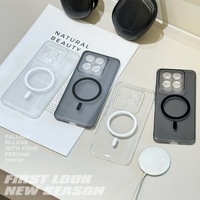 Étui magnétique transparent ultra fin en PC pour Xiaomi Redmi Note 17 16 15 14 13 12 11 10S Pro Ultra K80 K70 K60 K50 S Housse fine