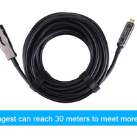 Cable USB C a HDMI 4K 60Hz, Cable de Fibra Óptica Activa Tipo C a HDMI para Monitor, HDTV, Proyector