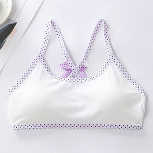 Liquidación: Sujetador de tubo de algodón con esponja para niñas en la pubertad, top de punto anti-golpes, talla única. - Product Image 2