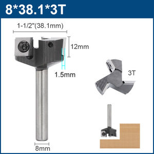 Spoilboard yüzey <span class=keywords><strong>Router</strong></span> Bit <span class=keywords><strong>CNC</strong></span> freze makinesi döşeme düzleştirme kesici ağaç İşleme oyma için karbür Insert Bit - Product Image 6