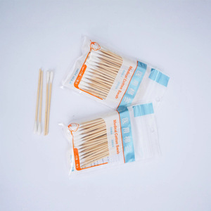 Hisopos de Algodón Médico de 8cm, 20, 50, 2000 Piezas Desechables para Limpieza de Oídos, Remoción de Maquillaje y Uso Cosmético - Product Image 1